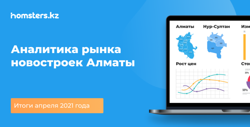 2021 жылдың сәуір айындағы Алматыдағы жаңа құрылыстар нарығының талдауы