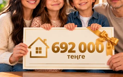 Премия государства: как семье получить 692 тысячи теңге на жильё