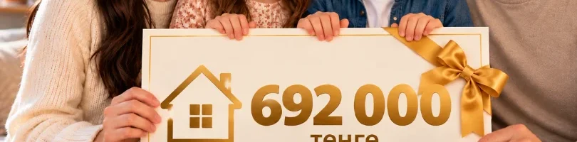 Премия государства: как семье получить 692 тысячи теңге на жильё