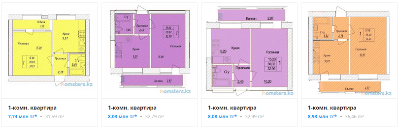 Квартиры в ЖК Бозбиик в Нур-Султане (Астана)