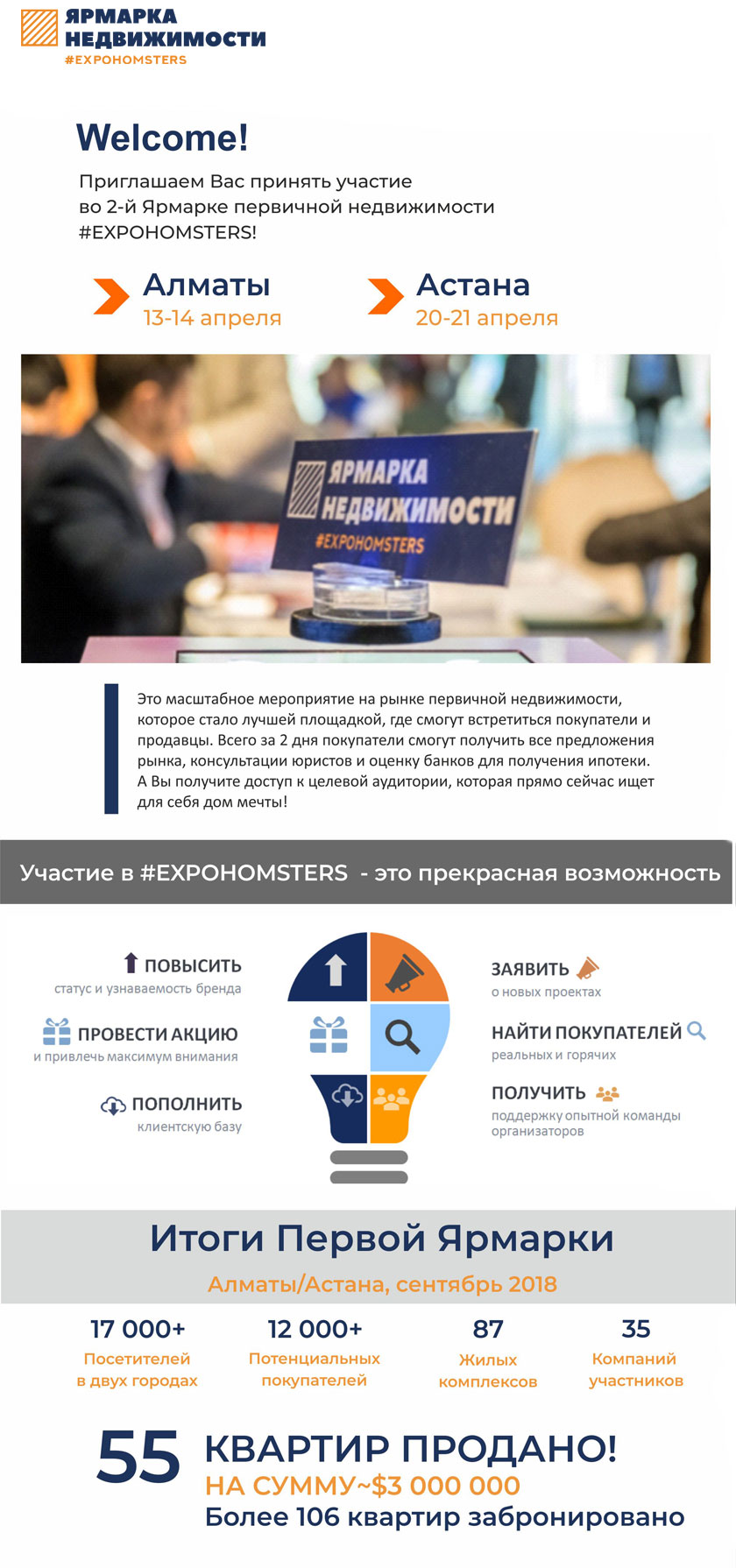 Expohomsters - ярмарка недвижимости в апреле 2019