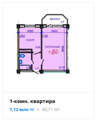 Квартиры в ЖК Акжар Тау в Алматы