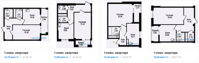 Квартиры - ЖК Шеркала