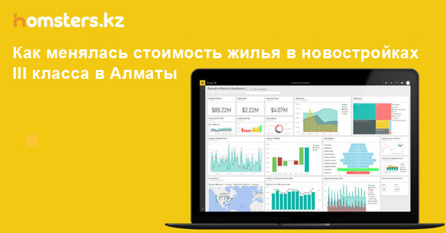 Цены на жилье в Алматы: как менялась стоимость в новостройках III класса